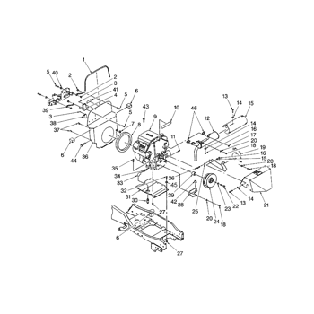 716506006) - 48 DIRT/SNOW BLADE - GT (10/97-12/03) (029) - RADIATOR &  HOSES - GT20 New Holland Agriculture