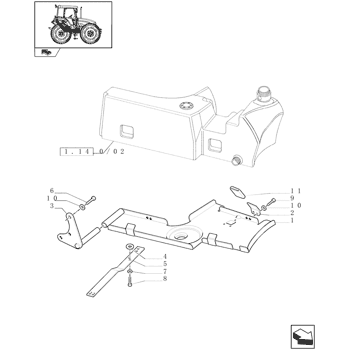 TD5050) - TRACTOR (12/07-12/14) (1.14.0/02) - FUEL TANK - FOR HIGH