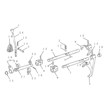 5125823 Parts scheme SHIFTER FORK
