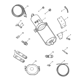 L451) - SKID STEER LOADER (7/83-7/85) (05H01) - ALTERNATOR ASSEMBLY,  MOTOROLA New Holland Constructuion