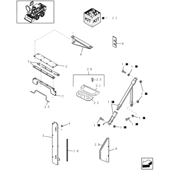 New Holland 259 - ROLABAR RAKE(07/67 - 07/76) Parts Diagrams