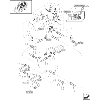 LS180) - SKID STEER LOADER (9/99-) (07.05) - HYDRAULIC RESERVOIR