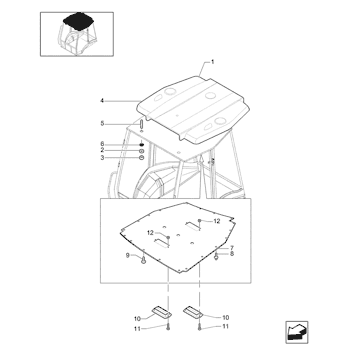 Rivet plastique réf. 5162852 - New Holland