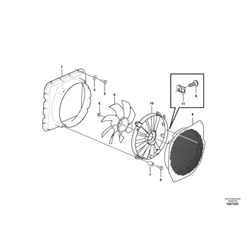 Fan motor retainer VOE16913091 - Volvo.Heavy | AVSpare.com