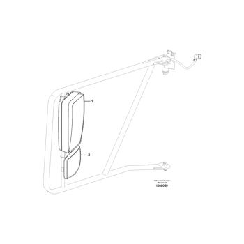 Rear view mirror VOE17489504 - Volvo.Heavy | AVSpare.com