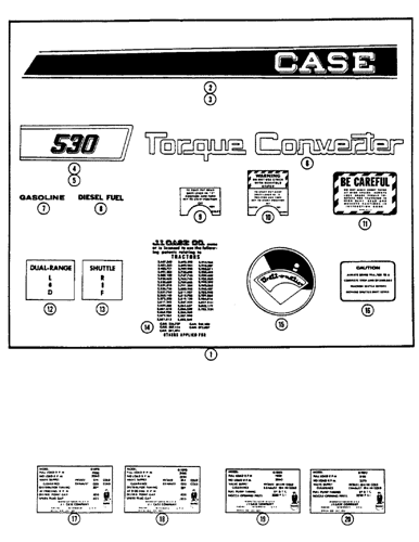 530ck Case Construction King Wheel Tractor 1 60 12 66 156 Decals Case Constructuion