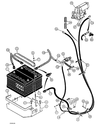 1150E) - CASE CRAWLER TRACTOR (7/85-12/94) (4-26) - BATTERY