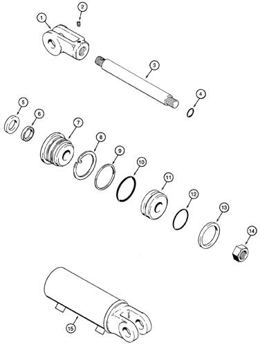 460) - CASE TRENCHER (1/94-12/04) (8-042) - BACKFILL BLADE TILT 