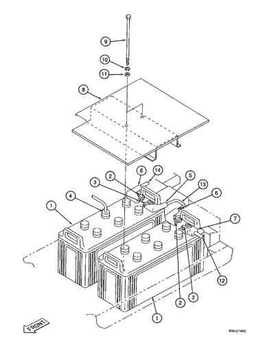 9010B) - CASE CRAWLER EXCAVATOR (1/95-12/00) (4-020) - BATTERY