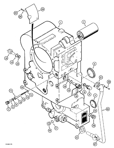 621b Case Wheel Loader North America 3 93 12 98 6 09 Transmission Assembly Housing P I N Jee And After Case Constructuion