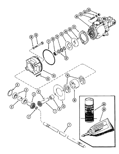 2290 Case Diesel Tractor 1 78 12 8 368 Hydraulics Charging Pump And Drive Case Agriculture