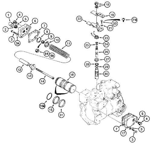 1845c Case Uni Loader Skid Steer Loader North America 1 85 12 01 06 13d Pump Assy Tandem Jaf Case Agriculture