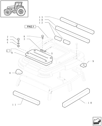 Jx1100u Tractor 1 04 12 08 1 94 0 02 Roof Low Profile Roof Parts Case Agriculture