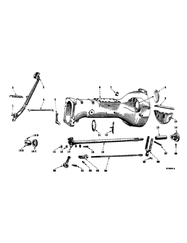 Farmall C Tractor 1 48 12 51 112 Chassis Clutch Housing Controls And Connections Case Agriculture