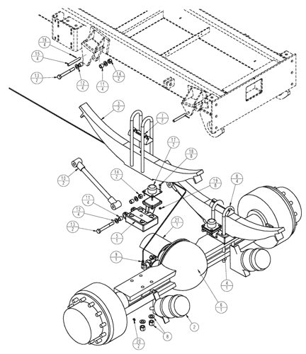 FLX4010) - FLOATER (8/04-8/06) (04-005) - REAR AXLE GROUP, FLX4010 &  FLX4510, WITH AUXILIARY Case Agriculture