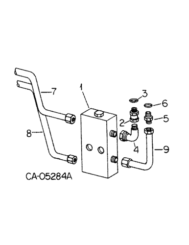 1086 International Diesel Tractor 1 76 12 79 10 63 Hydraulic Alternating Check Valve Connections Case Agriculture