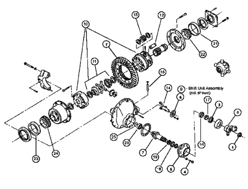 TITAN 3520) - FLOATER (8/06-1/12) (04-006) - REAR AXLE CARRIER Case  Agriculture