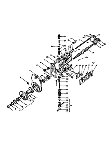 BD-144) - DIESEL ENGINE (1/59-12/64) (A-14) - FUEL INJECTION PUMP, ENGINE SERIAL NUMBER 17288 AND Case Agriculture