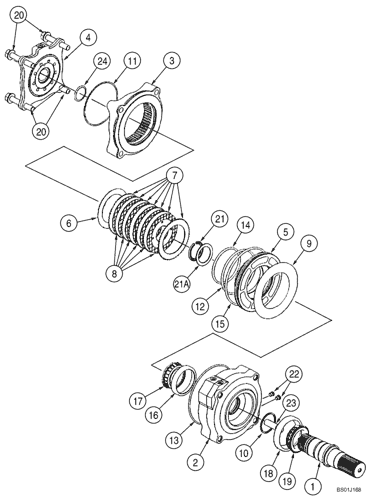 60XT) - CASE SKID STEER LOADER (1/02-12/05) (07-05) - BRAKE