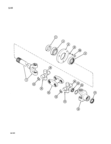 7150) - CASE IH MAGNUM TRACTOR (1/87-12/93) (5-044) - FRONT 7150) - CASE IH MAGNUM TRACTOR (1/87-12/93) (5-044) - FRONT