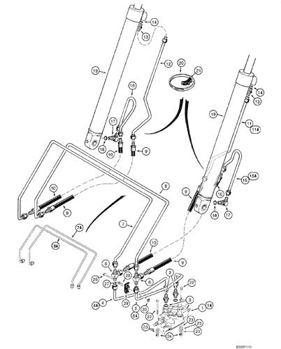 1845c Case Uni Loader Skid Steer Loader North America 1 85 12 01 08 03 Hydraulics Loader Lift Jaf0041368 Case Agriculture