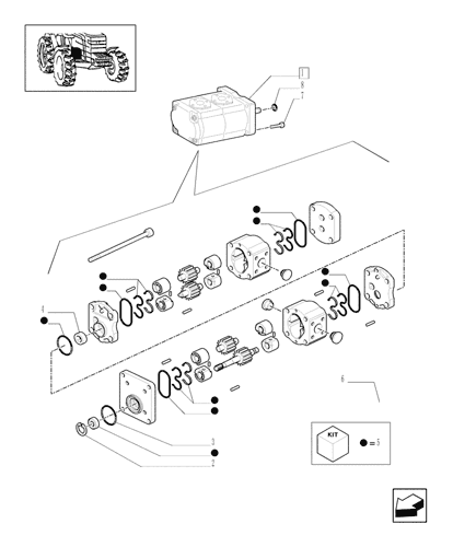 Jx1100u Tractor 1 04 12 08 1 42 0 A Hydraulic Pump Parts Case Agriculture