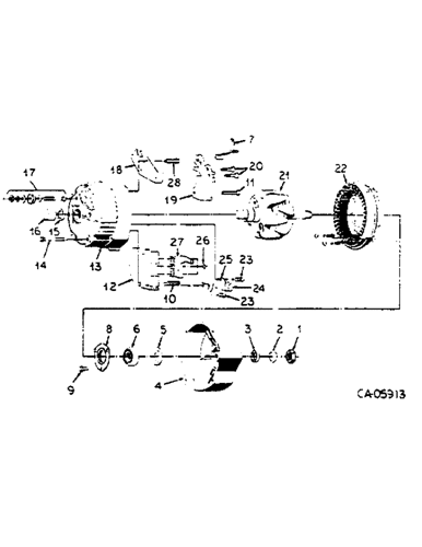 674) - INTERNATIONAL DIESEL TRACTOR (NORTH AMERICA) (1/73-12/77) (08-03) -  ELECTRICAL, ALTERNATOR-GENERATOR, DELCO REMY, WITH INTEGRAL SOLID STATE  VOLTAGE REGULATOR Case Agriculture