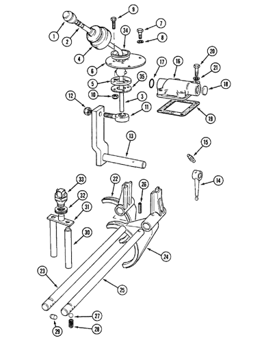 1594) - CASE DIESEL TRACTOR (1/85-12/87) (6-180) - RANGE SHIFT 