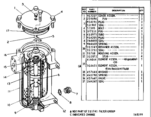 1965 caterpillar d6c oil filter