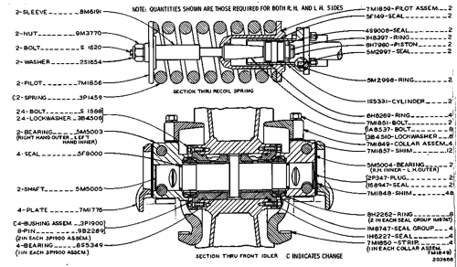 caterpillar d6c parts