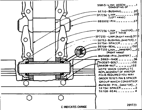 9S3570 TRACK CARRIER ROLLER GROUP--4 Required D5 TRACK-TYPE 