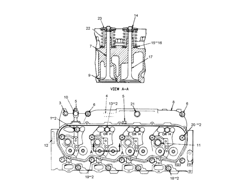 6N2467 CYLINDER HEAD GROUP*R ENGINE SERIAL NO. 45V21898 TO