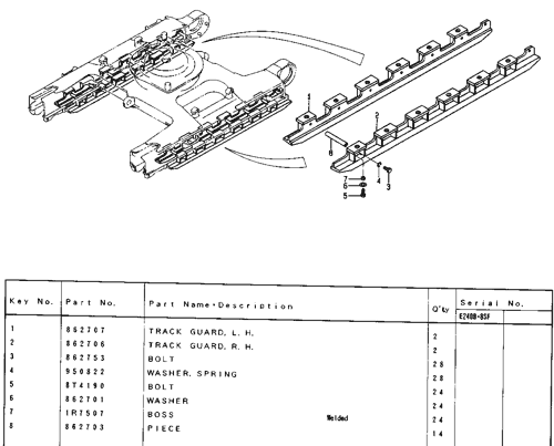 BASE FRAME EL240B EXCAVATOR | AVSpare.com