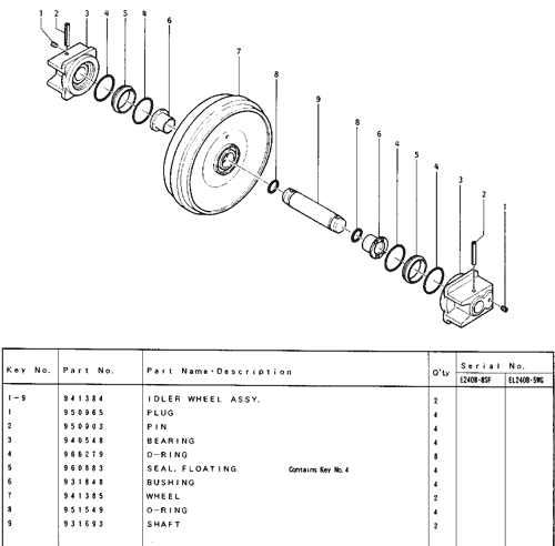 BASE FRAME EL240B EXCAVATOR | AVSpare.com