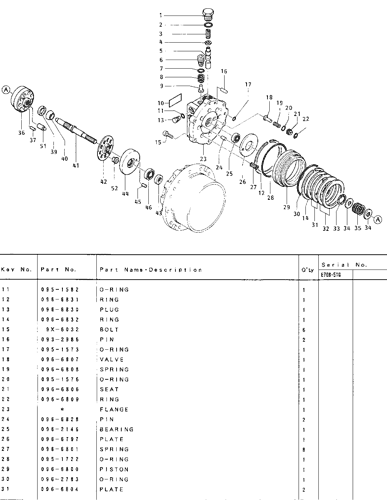 CAT E70B Travel large bearing 180BA-2256 glue