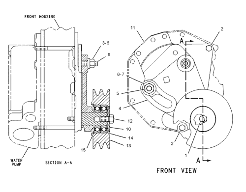 cat 3406e idler pulley