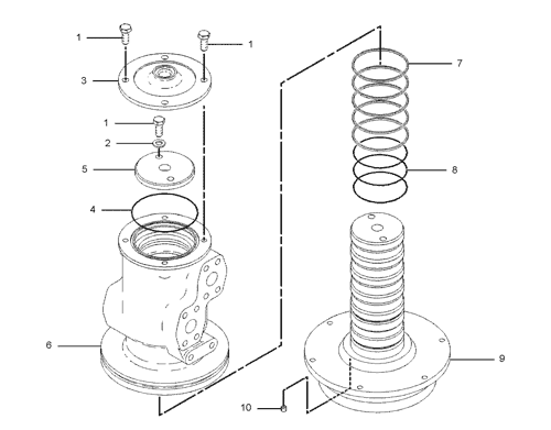 159-7841 SWIVEL GP S/N 6DN1-UP PART OF 111-6471 LINES GP-TRAVEL