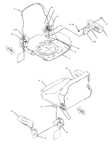 180-5796: Cushion Assembly-Seat