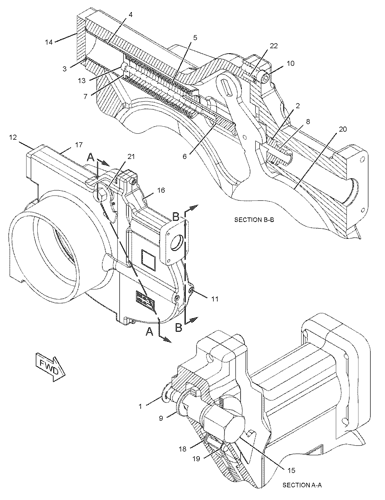 230-6310 Shutoff Gp-Air -Inlet, Lh S/N 4Dr1-7 Part Of 230-6306, 233-7874 Shutoff Gp-Air 3512 Marine Auxiliary | Avspare.com