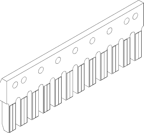 135-9797: Serrated Cutting Edge