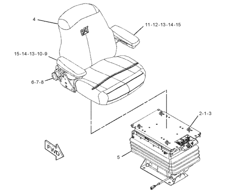 180-5796: Cushion Assembly-Seat