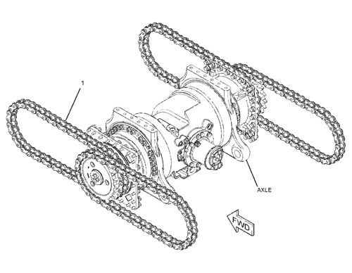 237-8197 CHAIN GP-DRIVE -TANDEM S/N E9S1-UP PART OF 379-3883 POWER 