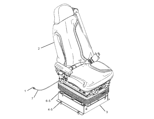 363 3174 Seat Gp Adjustable Cloth Lumbar S N 8gb223 Up Part Of 250 6900 Cab Ar 785 Truck Avspare Com