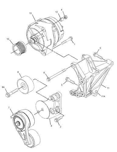 293-4738 ALTERNATOR GP-CHARGING 12-VOLT, 120 AMPERES Type 2 C6.6 