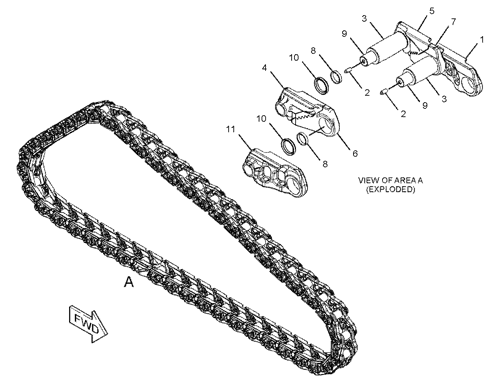 396-9703 LINK AS-TRACK -GENERAL DUTY S/N SKL1-UP 41-JOINTS. SEALED