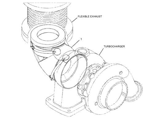 331-6221 FLANGE GP-EXHAUST S/N JME1-UP AN ATTACHMENT C7.1 GENERATOR SET