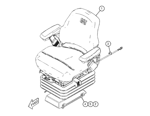 180-5796: Cushion Assembly-Seat