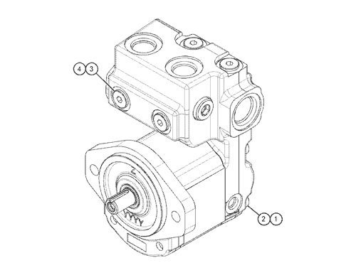  Geofrey Hydraulic Fan Motor 307-3036 Compatible with