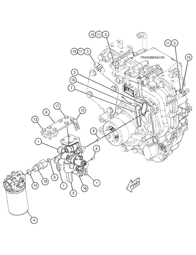 542-2183 CONTROL GP-TRANSMISSION HYD S/N KW41251-UP PART OF 489