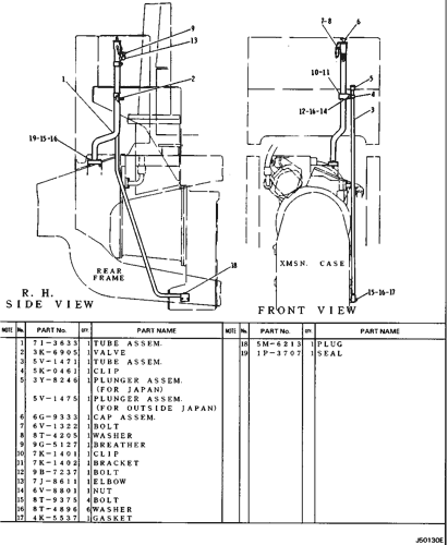 Power Train Oil Filler 7i3632 N S Effective With Serial No 7pl1 7pl 138 970f Wheel Loader Avspare Com